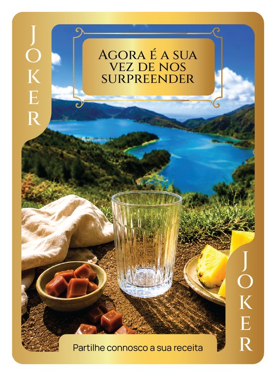 A sua vez: copo por encher, joker Cocktails dos Açores